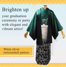 將圖片載入圖庫檢視器 HAKAMA - KIMONO for MEN <Silver Hexagon Gradient Pattern>