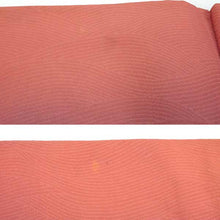 画像をギャラリービューアに読み込む, Vintage Haori Kimono Jacket Silk, Deep Red base, Wave Pattern