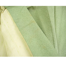 Load image into Gallery viewer, Vintage Haori Kimono Jacket Silk,Soft Green base, Delicate Floral Patterns