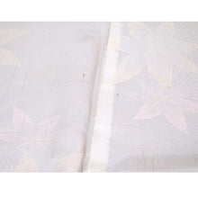 Load image into Gallery viewer, Vintage Haori Kimono Jacket Silk, Deep Red-Purple base, Flowing Water, Maple, and Textured Flowers