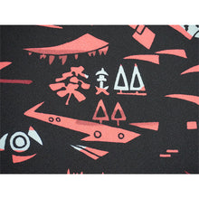 將圖片載入圖庫檢視器 Vintage Haori Kimono Jacket Silk, Black base,Scenic Motifs