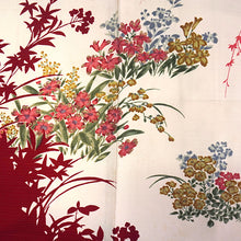 將圖片載入圖庫檢視器 Vintage Haori Kimono Jacket Silk, White(ivory) base, Maples, Floral