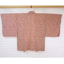 画像をギャラリービューアに読み込む, Vintage Haori Kimono Jacket Silk, Muted Pink, Maples, Classic Arabesque Pattern