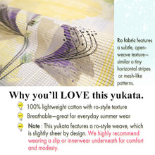 画像をギャラリービューアに読み込む, Lightweight Cotton Yukata for Women, Yellow base, azalea flower pattern – Inspired by Kaneko Misuzu’s Poetry, Summer Japanese Kimono Robe