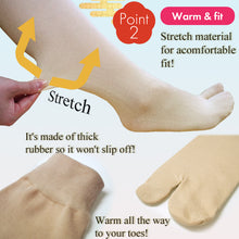 Load image into Gallery viewer, Tabi Inner High Socks Stretch Heat-retaining Fiber Toray Soft-Thermo Heat + Fit