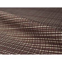 画像をギャラリービューアに読み込む, Washable Japanese Kimono Fabric Bolt – White Madras-Style Check in Deep Brown – Wide 13-Yard Polyester for Custom Kimono & Sewing