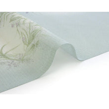 將圖片載入圖庫檢視器 Washable Japanese Kimono Fabric Bolt – Soft Muted Green with Lavender & Sage Floral Circles – 13-Yard Polyester for Custom Kimono & Sewing
