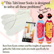 將圖片載入圖庫檢視器 Ultra-Warm Tabi Inner Socks(Ankle Fit) for Kimono & Winter Wear – Soft Thermo Heat-Generating Fabric, Stretch Fit, unisex, Available in M & L Sizes