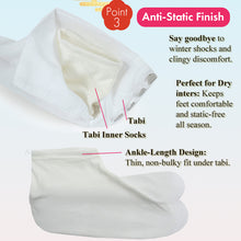 將圖片載入圖庫檢視器 Ultra-Warm Tabi Inner Socks(Ankle Fit) for Kimono & Winter Wear – Soft Thermo Heat-Generating Fabric, Stretch Fit, unisex, Available in M & L Sizes