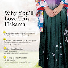 画像をギャラリービューアに読み込む, Women’s Embroidered Hakama – Elegant Japanese Graduation Outfit, Traditional Formal Wear for Ceremonies & Photoshoots