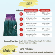 画像をギャラリービューアに読み込む, Washable Embroidered Hakama & Nishaku-sode Kimono Set for Women – Ready-to-Wear 2-Piece Outfit for Graduation & Formal Celebrations