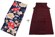 画像をギャラリービューアに読み込む, Washable Embroidered Hakama & Nisha-sode Kimono Set for Women – Ready-to-Wear 2-Piece Outfit for Graduation & Formal Celebrations