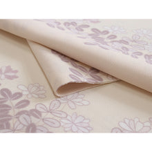 画像をギャラリービューアに読み込む, Washable Japanese Kimono Fabric Bolt – Cream Beige Hagi Floral Design – 13-Yard Polyester for Custom Kimono & Sewing