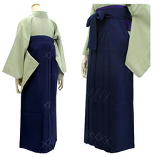 將圖片載入圖庫檢視器 Washable Solid Color Kimono & Hakama 2-Piece Set for Women – Elegant Japanese Formal Wear, Easy-Care Ceremony Outfit for Special Occasions