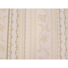 画像をギャラリービューアに読み込む, Washable Japanese Kimono Fabric Bolt – Blurred Stripe & Arabesque Floral Design – 13-Yard Polyester for Custom Kimono & Sewing