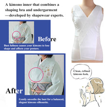 將圖片載入圖庫檢視器 Kimono Shaping Bra for Women – Wire-Free Cotton Blend, Breathable & Easy Wear, Flat Silhouette Undergarment for Kimono, Bridal & Formal Occasions,S-LL