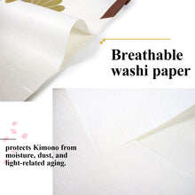 Load image into Gallery viewer, Tatogami paper, Japanese Kimono Storage Paper Sleeves, Set of 10 – Traditional Washi Garment Covers for Kimono Preservation & Organization