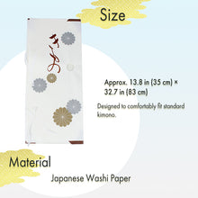 Load image into Gallery viewer, Tatogami paper, Japanese Kimono Storage Paper Sleeves, Set of 10 – Traditional Washi Garment Covers for Kimono Preservation & Organization
