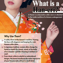 Load image into Gallery viewer, Lamiere Japanese Han-Eri Collar (Vivid Color)– Washable & Colorfast Polyester Haneri for Kimono, 12 Color Options