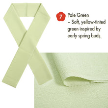 Load image into Gallery viewer, Lamiere Japanese Han-Eri Collar (soft pastel shades)– Washable & Colorfast Polyester Haneri for Kimono, 11 Color Options