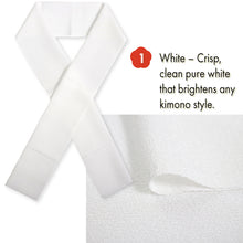 Load image into Gallery viewer, Lamiere Japanese Han-Eri Collar (soft pastel shades)– Washable & Colorfast Polyester Haneri for Kimono, 11 Color Options