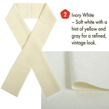 Load image into Gallery viewer, Lamiere Japanese Han-Eri Collar (soft pastel shades)– Washable & Colorfast Polyester Haneri for Kimono, 11 Color Options