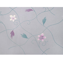 画像をギャラリービューアに読み込む, Washable Japanese Kimono Fabric Bolt – Elegant Gray Floral & Vine Komon Design – 13-Yard Polyester for Custom Kimono & Sewing