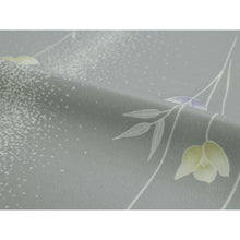 画像をギャラリービューアに読み込む, Washable Japanese Kimono Fabric Bolt – Smoky Purple-Gray Flowing Floral Design – 13-Yard Lightweight Textile for Custom Kimono & Sewing