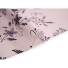 画像をギャラリービューアに読み込む, Washable Japanese Kimono Fabric Bolt – Soft Lavender Floral Design with Chrysanthemum & Maple – 13-Yard Lightweight Textile for Custom Kimono & Sewing