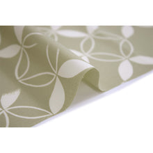 將圖片載入圖庫檢視器 Washable Japanese Kimono Fabric Bolt – Matcha Green Shippo Geometric Design – 13-Yard Lightweight Textile for Custom Kimono & Sewing