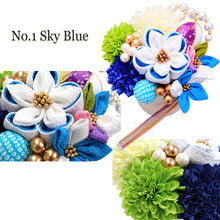 將圖片載入圖庫檢視器 Japanese Hair Accessory Ornament Set for Women, 13-Piece Floral Accessories with Multi-Color Tassel – Perfect for Kimono, featuring vibrant balloon flowers, Wedding, Graduation & Special Japanese Occasions
