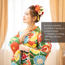 將圖片載入圖庫檢視器 Japanese Hair Accessory Ornament Set for Women, 13-Piece Floral Accessories with Multi-Color Tassel – Perfect for Kimono, featuring Camellia, Wedding, Graduation & Special Japanese Occasions