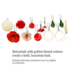 將圖片載入圖庫檢視器 Japanese Hair Accessory Ornament Set for Women, 13-Piece Floral Accessories with Multi-Color Tassel – Perfect for Kimono, featuring Camellia, Wedding, Graduation & Special Japanese Occasions
