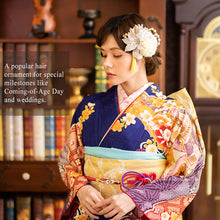 將圖片載入圖庫檢視器 Japanese Hair Accessory Ornament Set for Women, 13-Piece Floral Accessories with Tassel – Perfect for Kimono, Featuring lilies, Wedding, Graduation & Special Japanese Occasions