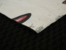 將圖片載入圖庫檢視器 Hanhaba-Obi, Reversible, Women, Beige, Black, wind god and thunder god