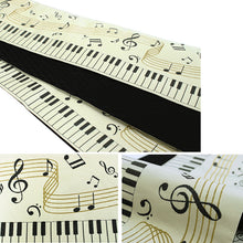 画像をギャラリービューアに読み込む, Reversible Japanese Hanhaba Obi Belt – Easy Tie for Yukata & Kimono, Piano & Earth Rabbit Design, Kiryu Weaving, Made in Japan