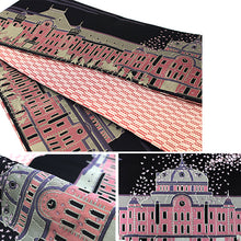 画像をギャラリービューアに読み込む, Reversible Japanese Obi Belt for Yukata & Kimono – Easy Tie Hanhaba Obi, Made in Japan, Kiryu Weaving, Modern Two-Way Design, Tokyo Station, cherry blossoms, Mt. Fuji, Waves pattern