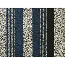 画像をギャラリービューアに読み込む, Washable Japanese Kimono Fabric Bolt – Blue & Black Vertical Stripes with Subtle Arare Texture – Modern 13-Yard Polyester for Custom Kimono & Sewing