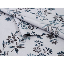 画像をギャラリービューアに読み込む, Washable Japanese Summer Kimono Fabric Bolt – Soft Grayish Blue with Bold Indigo Asanoha (Hemp Leaf) Pattern – Sheer 13-Yard Polyester for Custom Kimono & Sewing