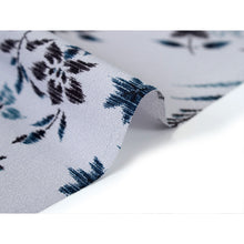 画像をギャラリービューアに読み込む, Washable Japanese Summer Kimono Fabric Bolt – Soft Grayish Blue with Bold Indigo Asanoha (Hemp Leaf) Pattern – Sheer 13-Yard Polyester for Custom Kimono & Sewing