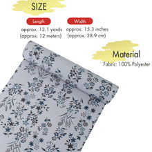 画像をギャラリービューアに読み込む, Washable Japanese Summer Kimono Fabric Bolt – Soft Grayish Blue with Bold Indigo Asanoha (Hemp Leaf) Pattern – Sheer 13-Yard Polyester for Custom Kimono & Sewing