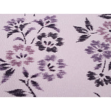 画像をギャラリービューアに読み込む, Washable Japanese Kimono Fabric Bolt – Soft Lavender with Pampas Grass, Bellflower & Maple Motifs – Retro-Inspired 13-Yard Polyester for Custom Kimono & Sewing