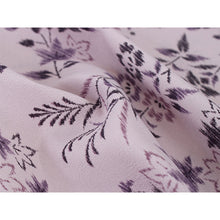 画像をギャラリービューアに読み込む, Washable Japanese Kimono Fabric Bolt – Soft Lavender with Pampas Grass, Bellflower & Maple Motifs – Retro-Inspired 13-Yard Polyester for Custom Kimono & Sewing