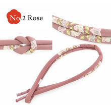 画像をギャラリービューアに読み込む, Silk Maruguke Obijime Kimono Cord for Women, Embroidered Floral Design, Elegant Round Style, Formal Japanese Kimono Accessory, 9 Colors, Made in Japan