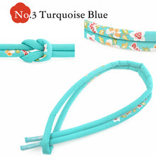 画像をギャラリービューアに読み込む, Silk Maruguke Obijime Kimono Cord for Women, Embroidered Floral Design, Elegant Round Style, Formal Japanese Kimono Accessory, 9 Colors, Made in Japan