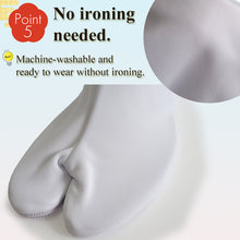 將圖片載入圖庫檢視器 Stretch Tabi Socks with 5 Kohaze Hooks – Comfortable, Flexible Japanese Split-Toe Socks for Kimono & Traditional Wear, unisex, S, M, L, 2L, 3L, 4L