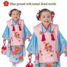 將圖片載入圖庫檢視器 3-Year-Old girls Shichi-Go-San, Japanese Traditional KIDS Kimono 8-Piece Hifu Coat Set for Girls — Complete Ceremony Outfit for Photos, Festivals & Gifts
