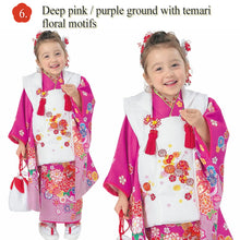 將圖片載入圖庫檢視器 3-Year-Old girls Shichi-Go-San, Japanese Traditional KIDS Kimono 8-Piece Hifu Coat Set for Girls — Complete Ceremony Outfit for Photos, Festivals & Gifts