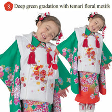 將圖片載入圖庫檢視器 3-Year-Old girls Shichi-Go-San, Japanese Traditional KIDS Kimono 8-Piece Hifu Coat Set for Girls — Complete Ceremony Outfit for Photos, Festivals & Gifts