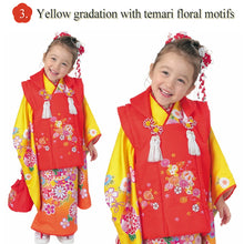 將圖片載入圖庫檢視器 3-Year-Old girls Shichi-Go-San, Japanese Traditional KIDS Kimono 8-Piece Hifu Coat Set for Girls — Complete Ceremony Outfit for Photos, Festivals & Gifts